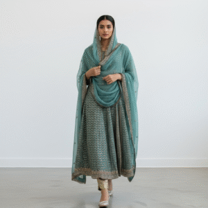 Green and pink Lehenga Choli