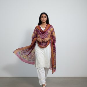 Cotton 3-piece embrioded ethnic wear