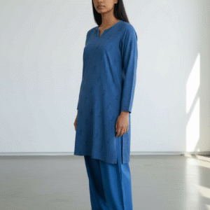 Blue Cotton Salwar Suit