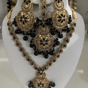 The Grand Majestic Bridal Set: Ruby & Gold Plated Heritage Collection