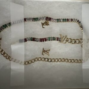 Royal Glamour: Sapphire Blue & Gold Plated Statement Set