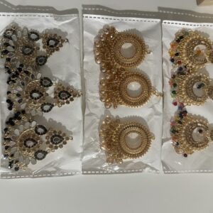 The Grand Majestic Bridal Set: Ruby & Gold Plated Heritage Collection